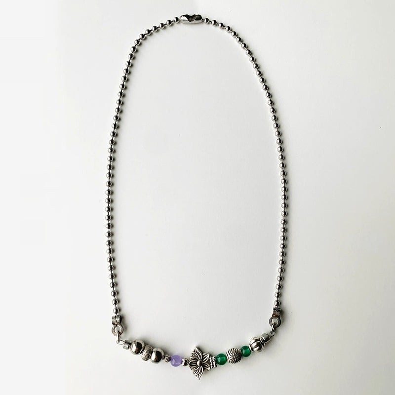 Nff(エヌエフエフ) 	 antique gemstone 2way necklace