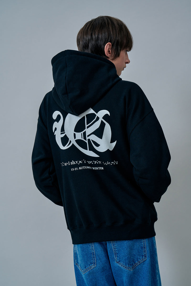 オーワイ(OY) DEVIL LOGO HOODIE-BLACK