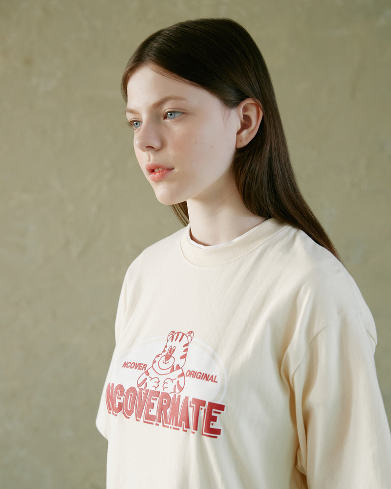NCOVER（エンカバー）TOBY ORIGINAL LOGO TSHIRT-IVORY