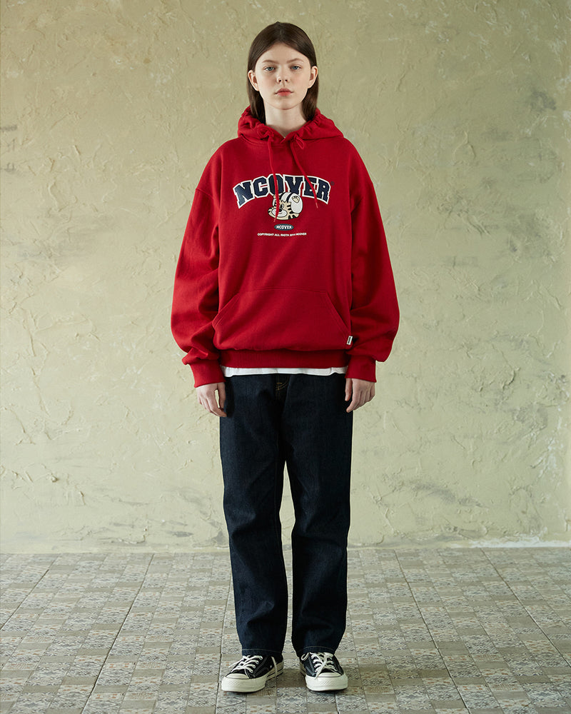 NCOVER（エンカバー）TOBY FACE ARCH LOGO HOODIE-RED