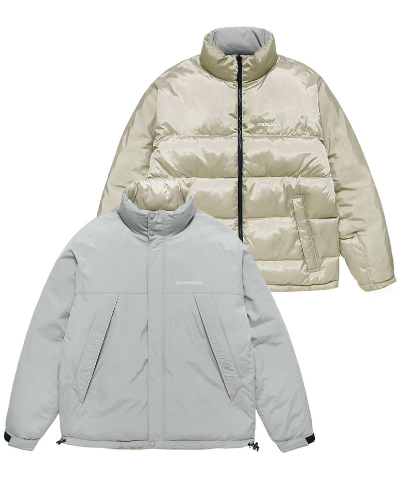 mahagrid (マハグリッド) REVERSIBLE SOLAR BALL PARKA [GREY]