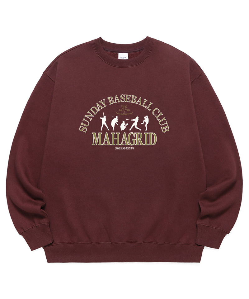 mahagrid (マハグリッド) SBC PLAYERS SWEATSHIRT [BURGUNDY]