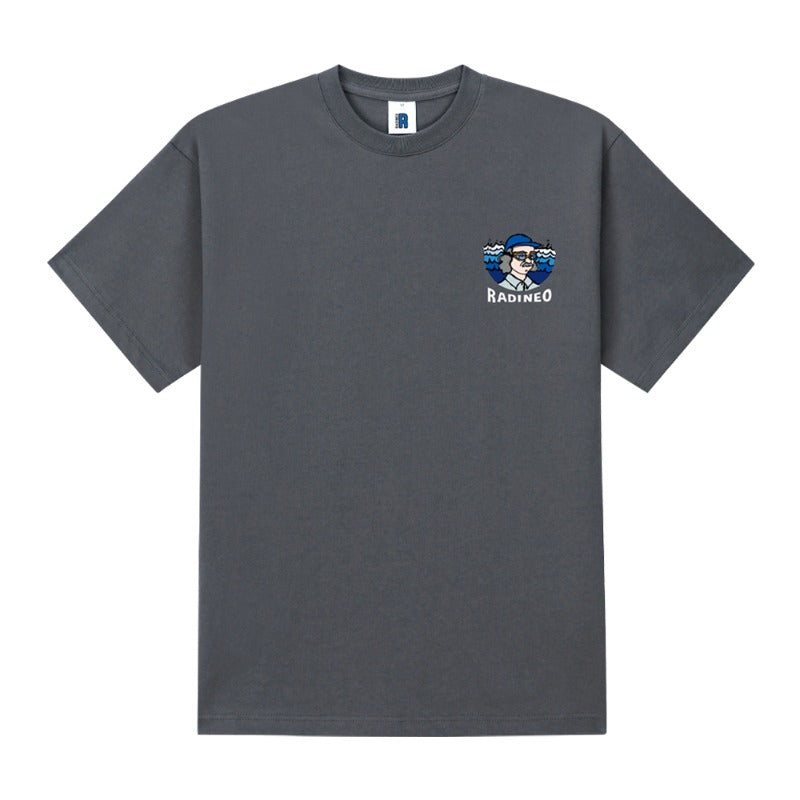 RADINEO (ラディネオ)　Wave Papa Mini Gray Short Sleeved T-shirt