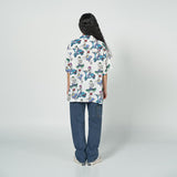 アクメドラビ(acme' de la vie)  BORDER CHARACTER PATTERN SHIRTS WHITE