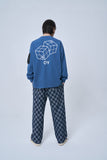 オーワイ(OY) CUBE POCKET LONG SLEEVE-NAVY