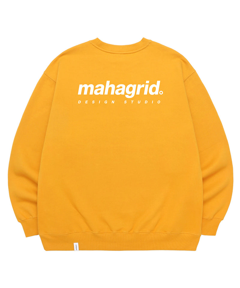 mahagrid (マハグリッド)  ORIGIN LOGO CREWNECK [MUSTARD]