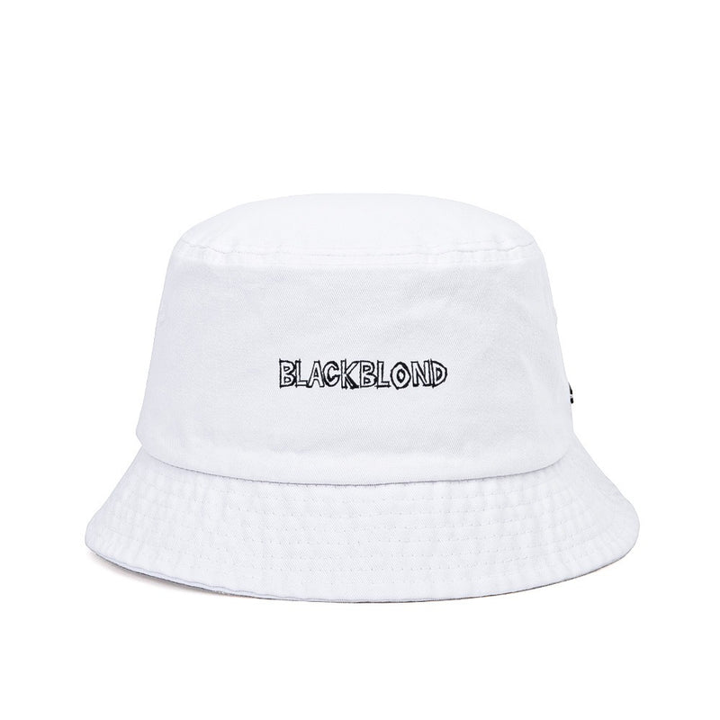 ブラックブロンド(BLACKBLOND) BBD Border Graffiti Logo Bucket Hat (White)