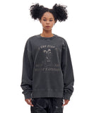 ARCHIVE BOLD (アーカイブボールド)　BAD BEAGLE PIGMENT SWEAT SHIRTS (CHARCOAL)