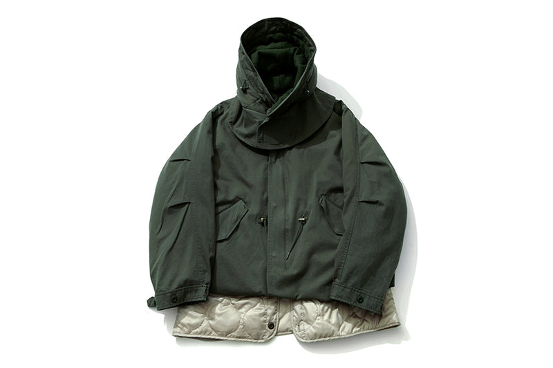 Q CUMBERS (キューカンバース) 6WAY M-65 FISHTAIL PARKA /Green