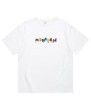 mahagrid (マハグリッド) ALPHABET FRIENDS TEE [WHITE]