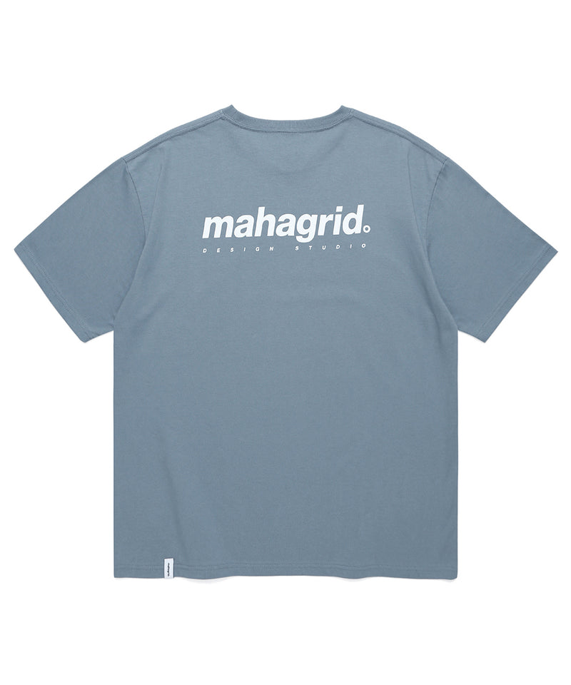 mahagrid (マハグリッド)  ORIGIN LOGO TEE [LIGHT BLUE]