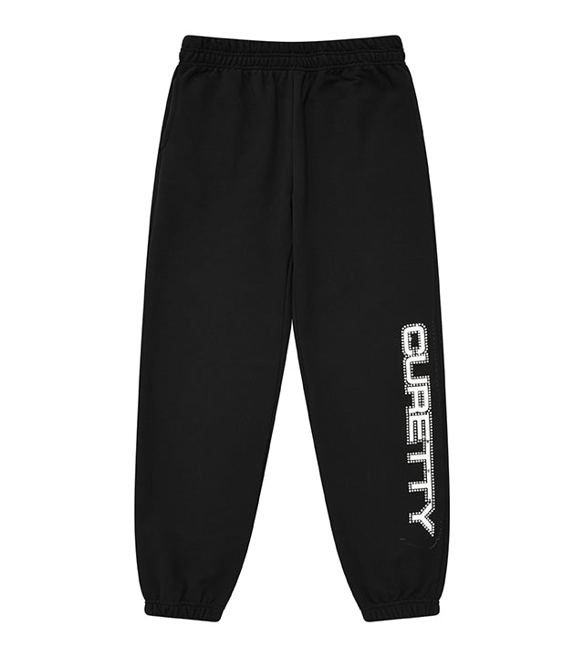 curetty (キュリティー)  C BIG LOGO RHINESTONE SWEATPANTS_BLACK