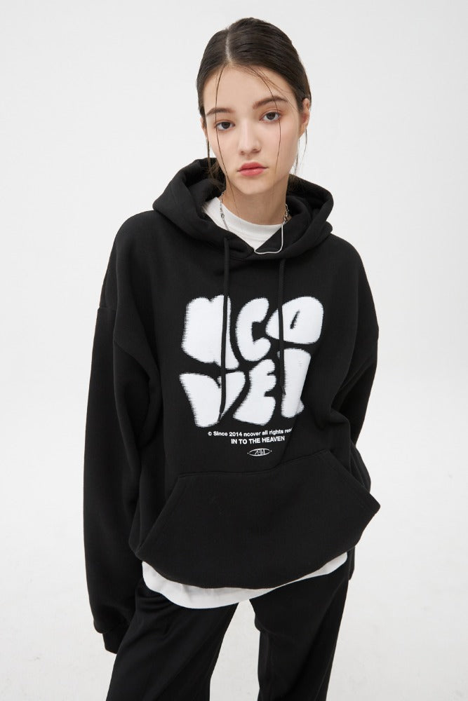 NCOVER（エンカバー）POINTAGE LOGO HOODIE-BLACK