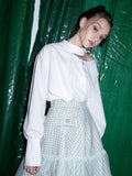 BABLETWO  (ビーエーブルトゥー) Stacy Halter Neck Blouse [white]