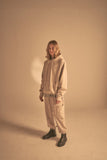 オベルー(OVERR) 20SS BASIC LOGO BEIGE HOODIE