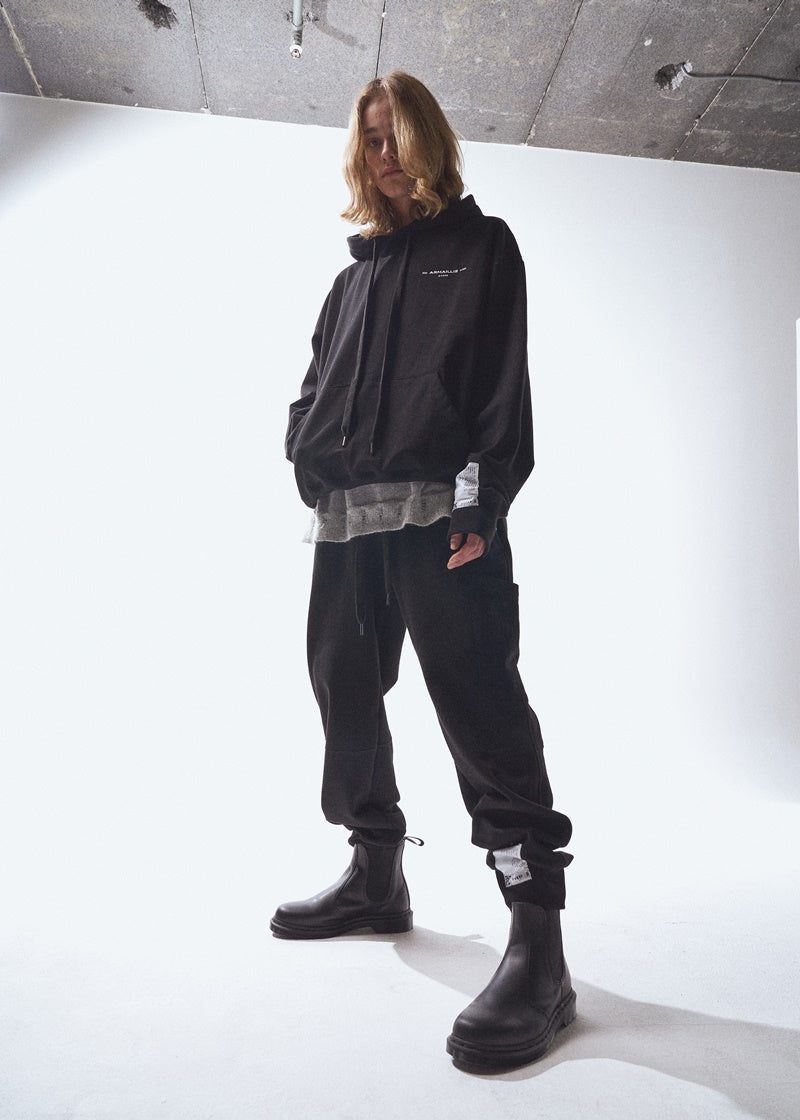 オベルー(OVERR) 20SS BASIC LOGO BLACK HOODIE