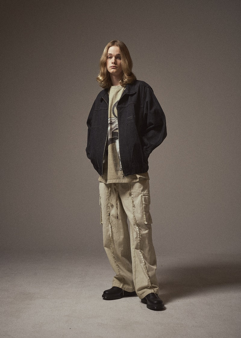 オベルー(OVERR) 20SS BLACK WASHED DENIM JACKET