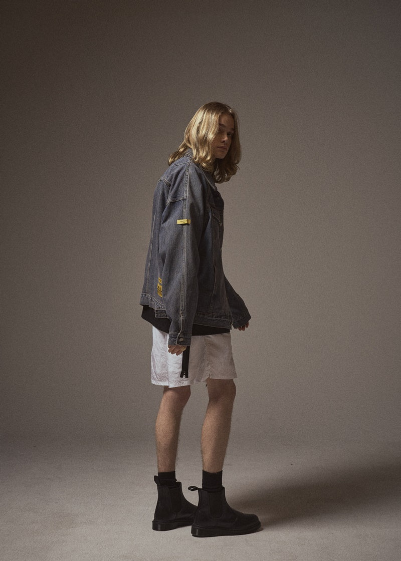 オベルー(OVERR) 20SS LABEL WASHED DENIM JACKET