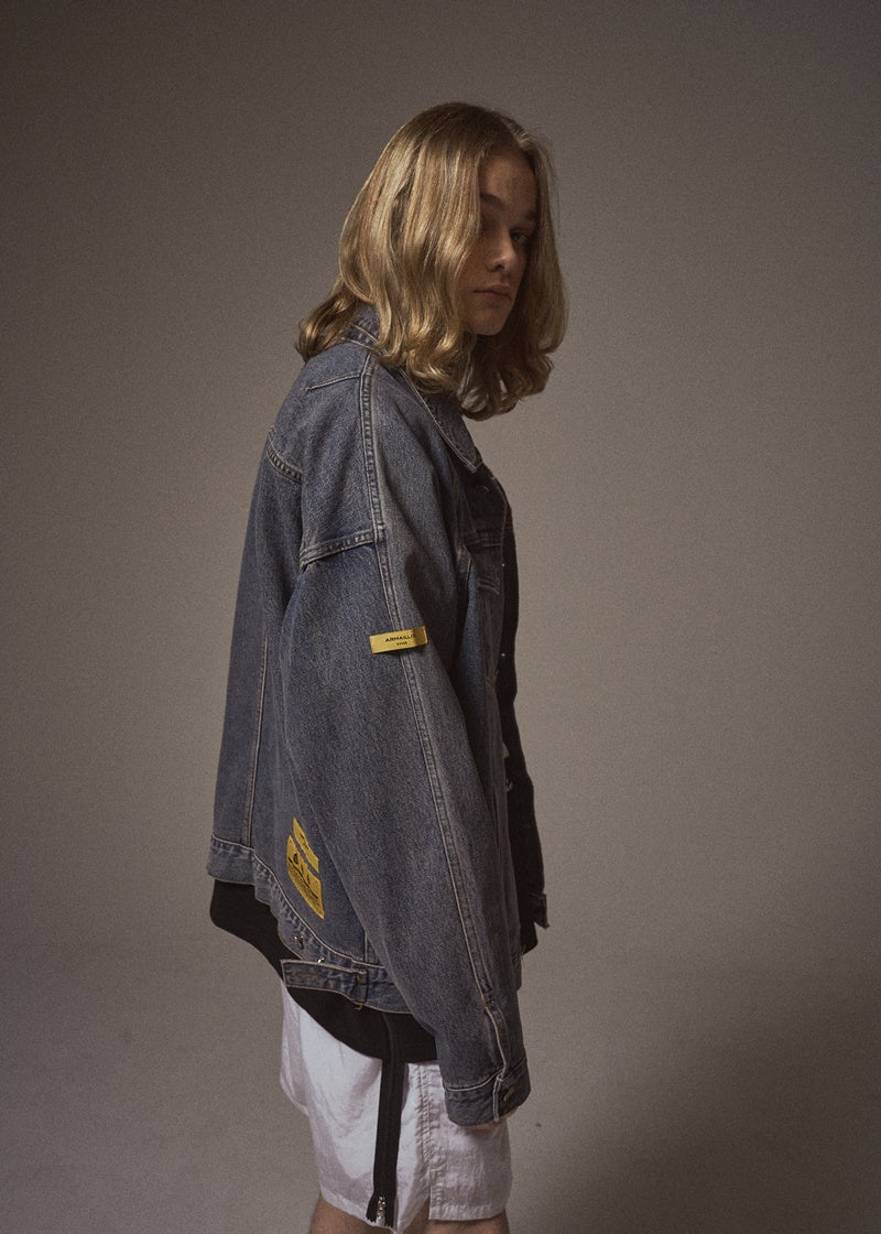 オベルー(OVERR) 20SS LABEL WASHED DENIM JACKET