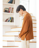 JEMUT (ジェモッ) OVERFIT LAYERED LONG T-SHIRTS BROWN KJLT2153