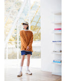 JEMUT (ジェモッ) OVERFIT LAYERED LONG T-SHIRTS BROWN KJLT2153