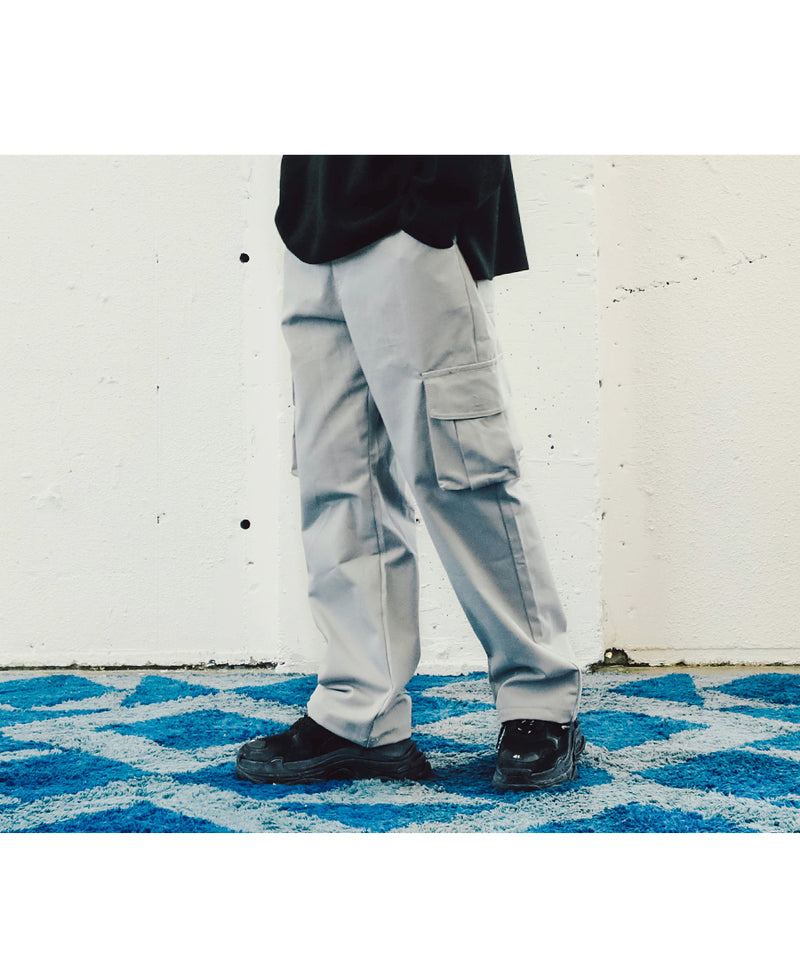 JEMUT (ジェモッ) YOUTH WIDE CARGO PANTS 4COLOR GRAY YHLP2159