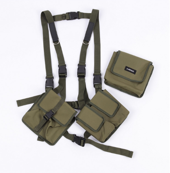 オウェンド(A-WENDE) Pocket Belt Bag (Khaki)