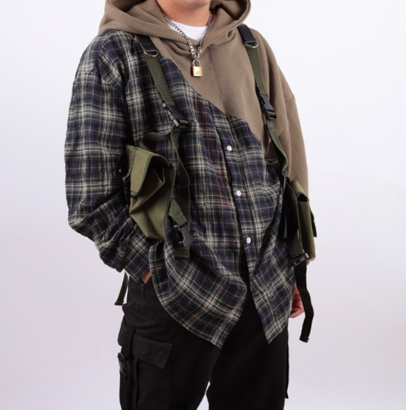 オウェンド(A-WENDE) Pocket Belt Bag (Khaki)