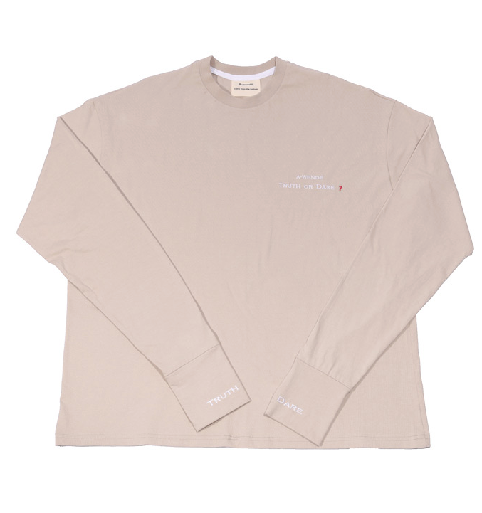 オウェンド(A-WENDE) TRUTH OR DARE TEE(BEIGE)