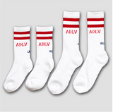 アクメドラビ(acme' de la vie) ADLV logo socks (RED)
