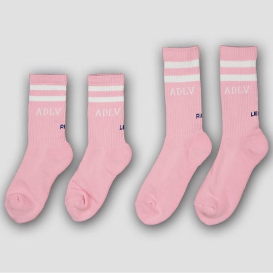 アクメドラビ(acme' de la vie) ADLV Baby Pink Logo socks