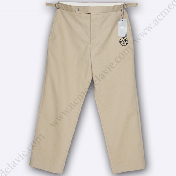 アクメドラビ(acme' de la vie) ADLV COTTON PANTS BEIGE Beige cotton pants