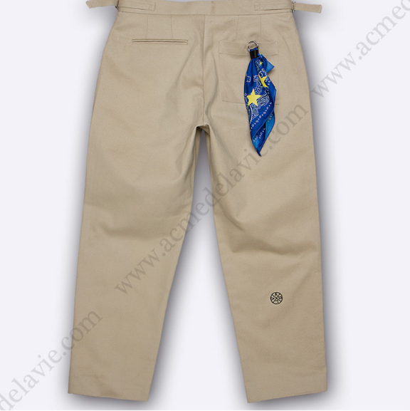 アクメドラビ(acme' de la vie) ADLV COTTON PANTS BEIGE Beige cotton pants