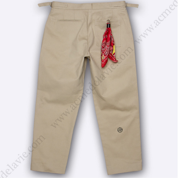 アクメドラビ(acme' de la vie) ADLV COTTON PANTS BEIGE Beige cotton pants