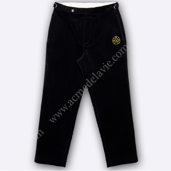 アクメドラビ(acme' de la vie) ADLV CORDUROY PANTS BLACK