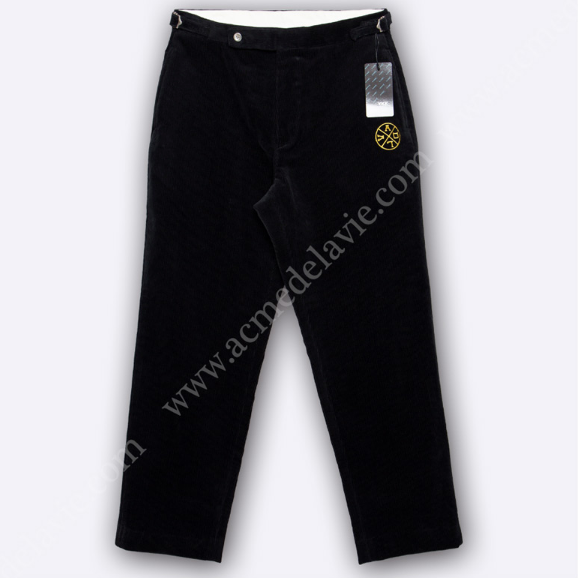 アクメドラビ(acme' de la vie) ADLV CORDUROY PANTS BLACK