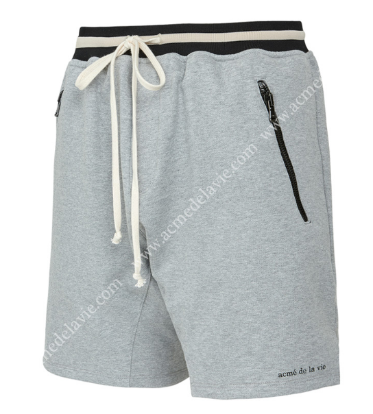 アクメドラビ(acme' de la vie) ADLV ZIPPER TRAINNING SHORT PANTS GREY