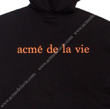 アクメドラビ(acme' de la vie) ADLV VINTAGE WASHING HOODIE BLACK DRAWING