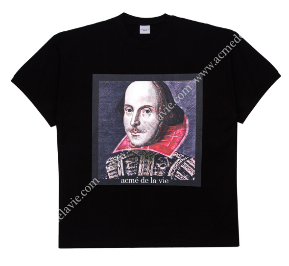 アクメドラビ(acme' de la vie) ADLV VINTAGE WASHING SHORT SLEEVE T-SHIRT BLACK SHAKESPEARE