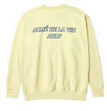 アクメドラビ(acme' de la vie) ADLV SEAHORSE SWEATSHIRT LIGHT YELLOW