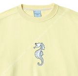 アクメドラビ(acme' de la vie) ADLV SEAHORSE SWEATSHIRT LIGHT YELLOW