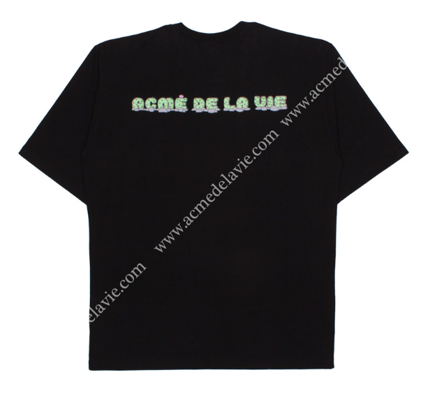 アクメドラビ(acme' de la vie) ADLV CACTUS SHORT SLEEVE T-SHIRT BLACK