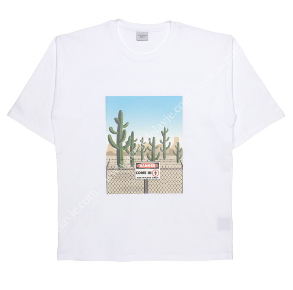 アクメドラビ(acme' de la vie) ADLV CACTUS SHORT SLEEVE T-SHIRT WHITE