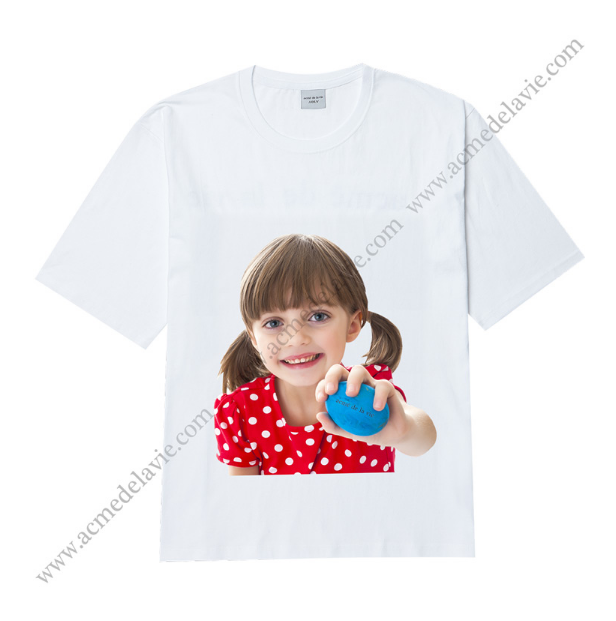 アクメドラビ(acme' de la vie) ADLV BABY FACE SHORT SLEEVE T-SHIRT WHITE EGG