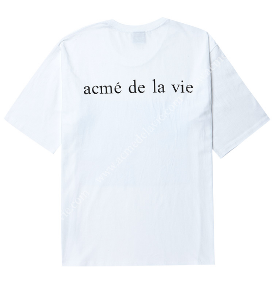 アクメドラビ(acme' de la vie) ADLV BABY FACE SHORT SLEEVE T-SHIRT WHITE JELLY