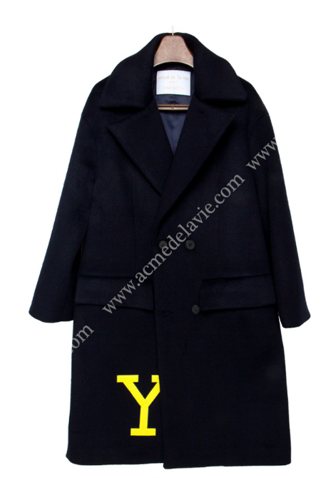アクメドラビ(acme' de la vie) ADLV SIDE ZIP DETAIL PREMIUM COAT NAVY