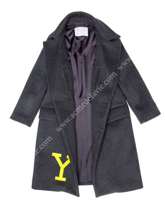 アクメドラビ(acme' de la vie) ADLV SIDE ZIP DETAIL PREMIUM COAT CHARCOAL