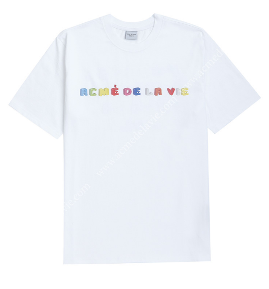 アクメドラビ(acme' de la vie) ADLV JELLY LOGO SHORT SLEEVE T-SHIRT (white)