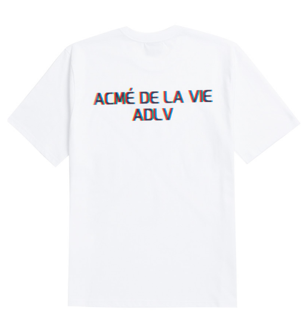 アクメドラビ(acme' de la vie) ADLV 3D X LOGO SHORT SLEEVE T-Shirt WHITE