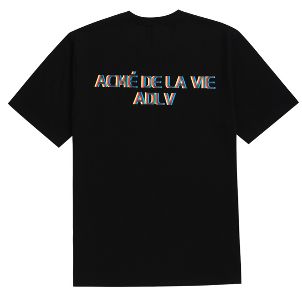 アクメドラビ(acme' de la vie) ADLV 3D X LOGO SHORT SLEEVE T-Shirt BLACK
